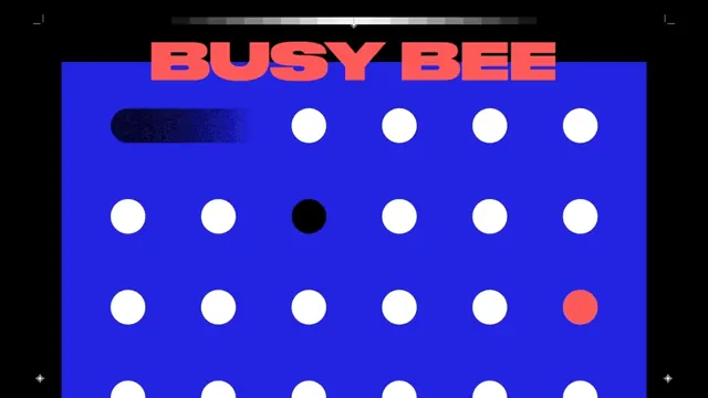 Busy Bee Identity System, neo-brutalist, geometric, vibrant