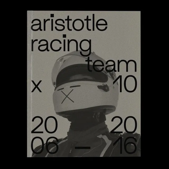 Aristotle Racing Team Identity, brutalist, monochrome, monochrome