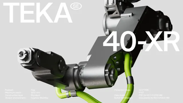 TEKA Industrial Machinery Branding, technical, corporate-clean, high-contrast