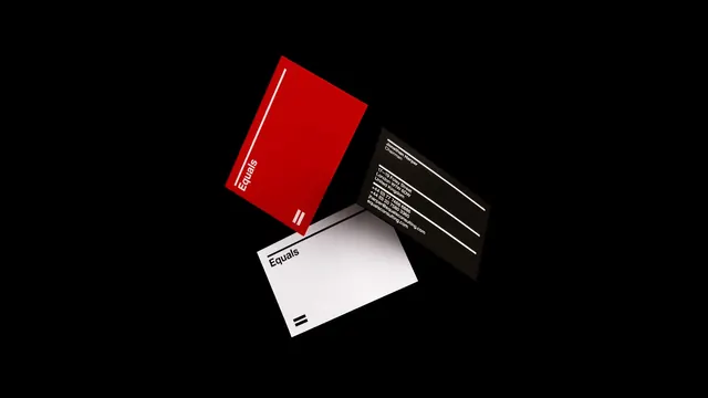 Modernist business card system, swiss, minimal, dark