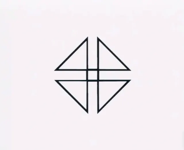 Geometric Line Art Logo, minimal, geometric, monochrome