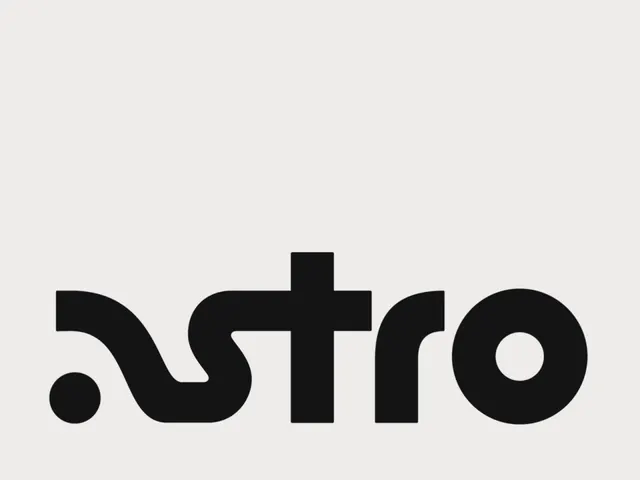 Custom "astro" wordmark in bold geometric sans-serif, minimal, geometric, monochrome