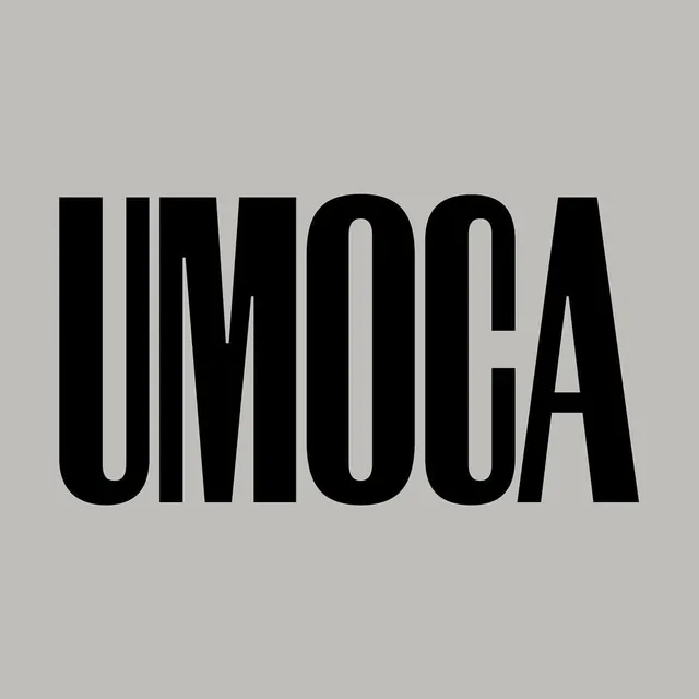 UMOCA condensed wordmark, swiss, minimal, light