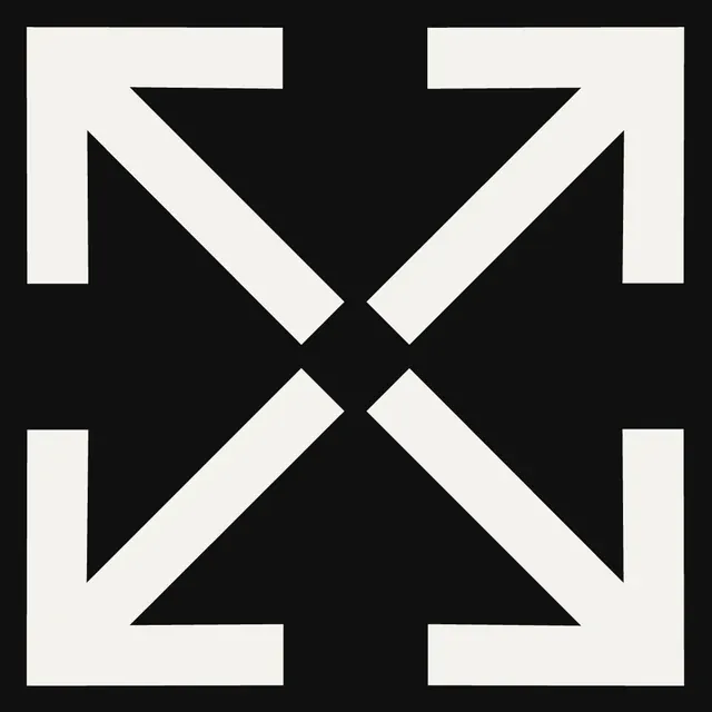 Geometric Arrow Cross Logo, minimal, geometric, monochrome