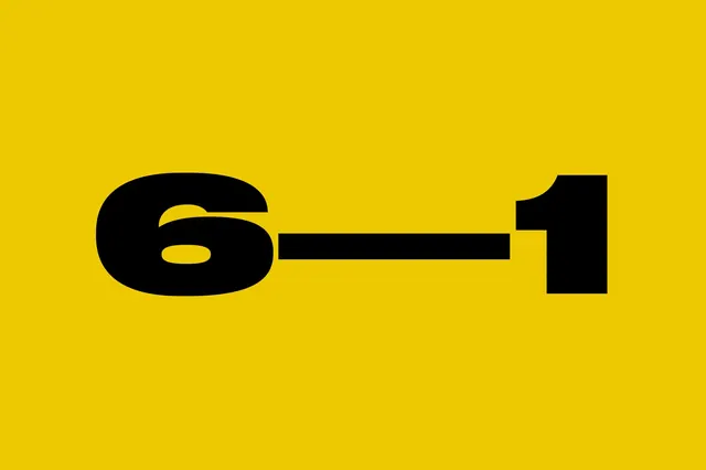 6-1 Graphic Identity, minimal, geometric, high-contrast