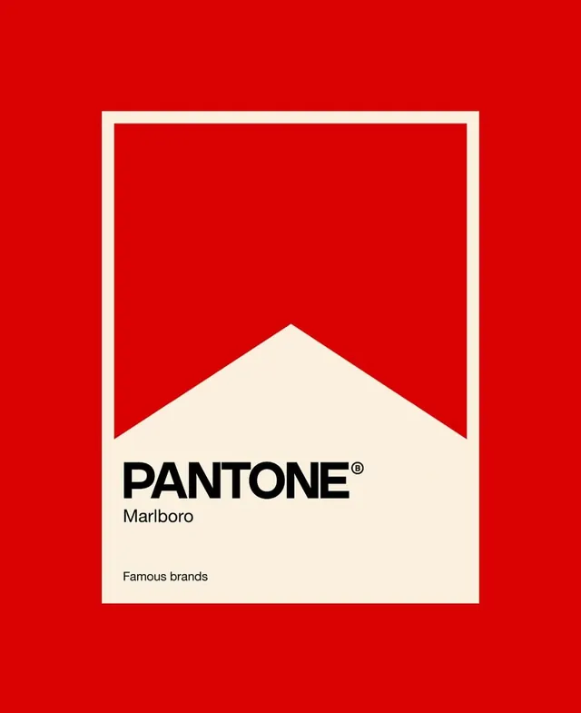 Pantone Marboro Brand Identity, minimal, swiss, high-contrast