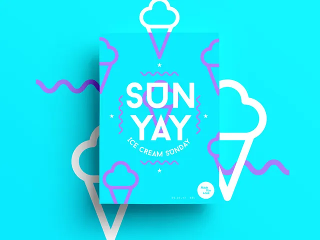 Sunway Creamery Branding, playful, flat, vibrant