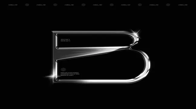 Monogram Letter B, 3d-render, luxury, monochrome