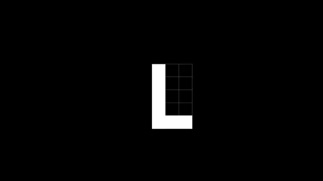 Geometric L Logo, minimal, geometric, high-contrast