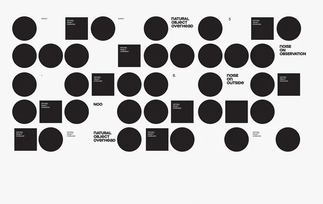 Geometric Dot Identity System, minimal, geometric, monochrome