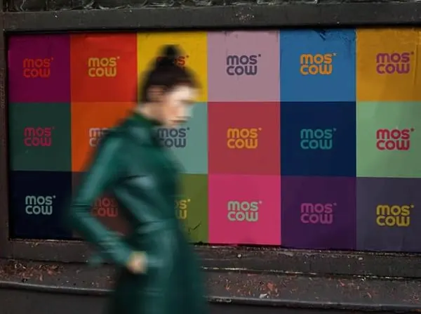 Mos Cow Brand Identity Grid, maximalist, geometric, vibrant