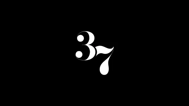 Stylized Number 37 Logo