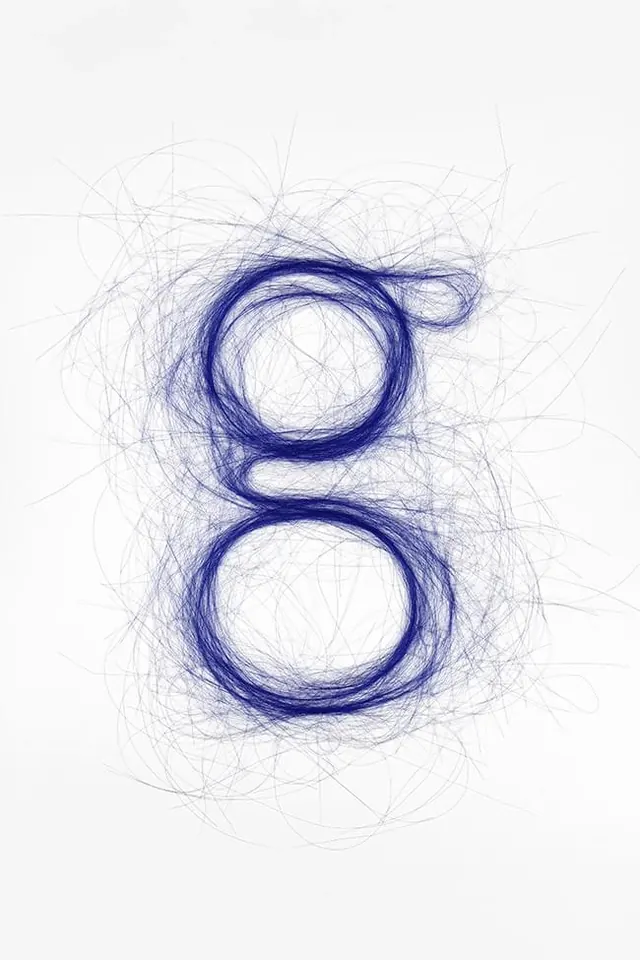 Abstract Scribble Logo, abstract, line-art, monochrome