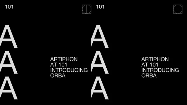 Artiphon 101 Identity Spread, minimal, swiss, monochrome