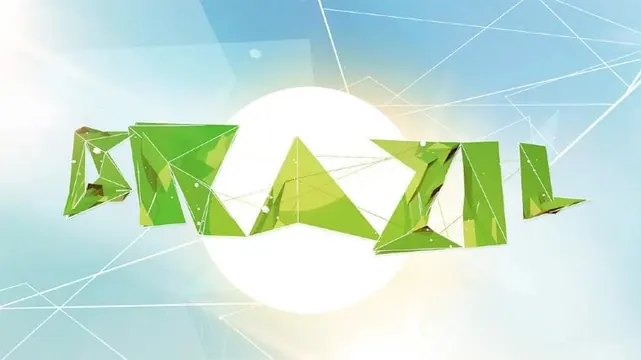 Brazil Wordmark, 3d-render, geometric, vibrant