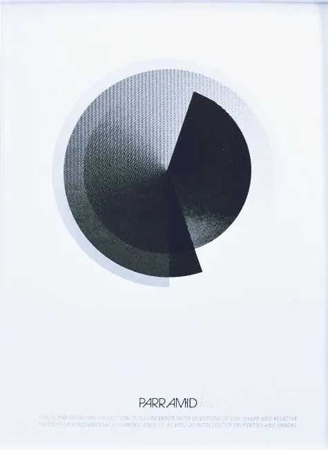 Monochrome circle with radiating dot pattern, minimal, geometric, light