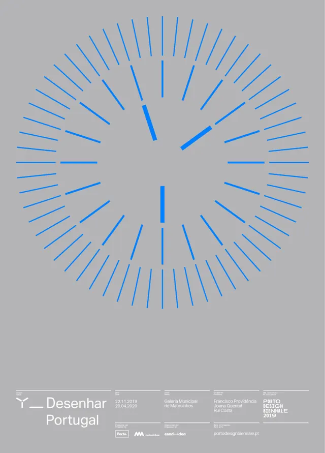 Desenhar Portugal radial geometry symbol, minimal, abstract, light