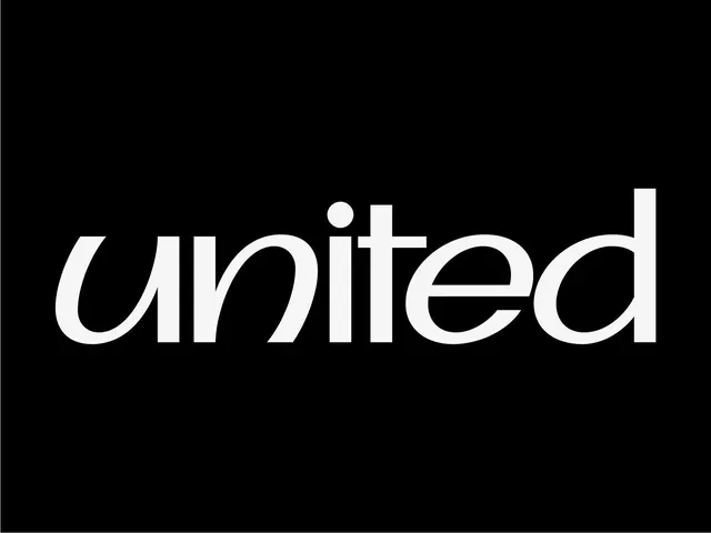 United wordmark logo, minimal, geometric, dark