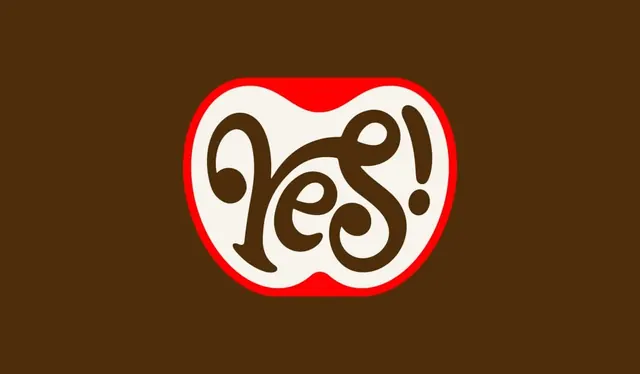 Yes affirmation apple badge, minimal, playful, warm