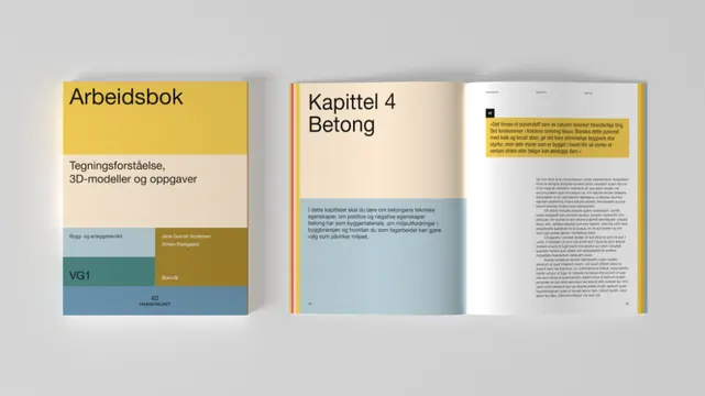 Workbook design guide with mustard accent, corporate-clean, minimal, light