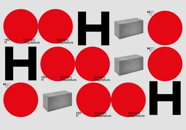 Humaro Arquitetura geometric identity system, geometric, minimal, vibrant