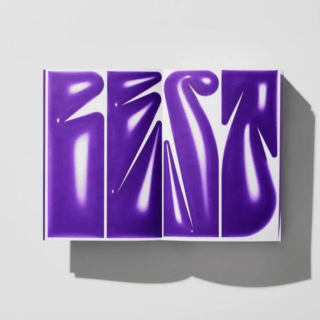 Liquid Purple Wordmark, 3d-render, abstract, vibrant