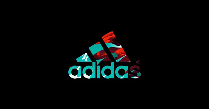 Adidas Logo Variation, geometric, abstract, vibrant