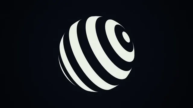 Spherical Stripe Logo, minimal, geometric, high-contrast
