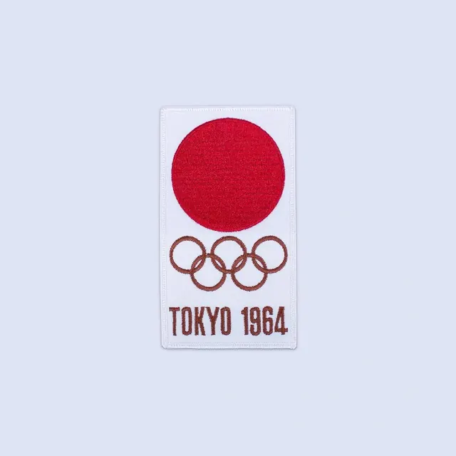 Tokyo 1964 Olympic Logo, minimal, retro, high-contrast