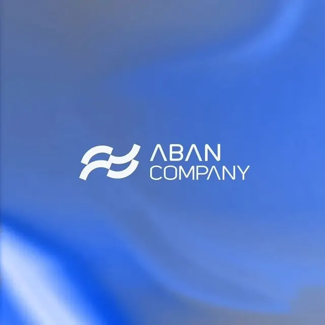 Aban Company logo, geometric, minimal, light