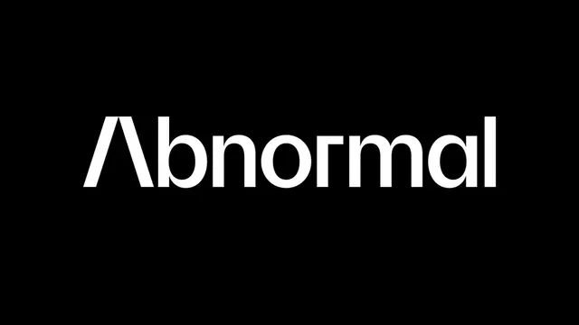 Abnormail logo, geometric, minimal, light