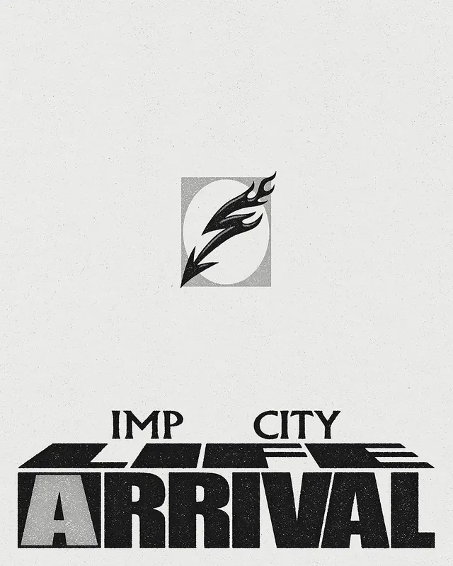 Feathered flame abstract logo, minimal, geometric, monochrome