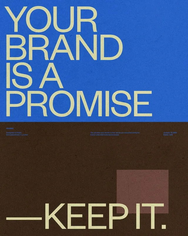 Bold two-color split typographic poster, minimal, corporate-clean, high-contrast