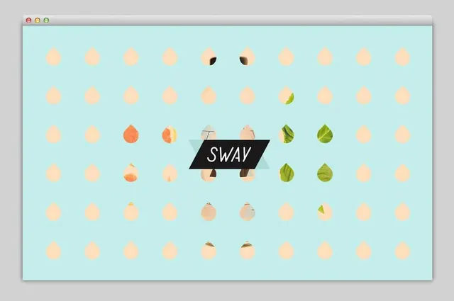 SWAY Identity System, minimal, geometric, light