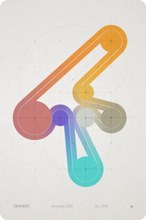 Flowing abstract line logo with gradient, abstract, gradient-heavy, warm