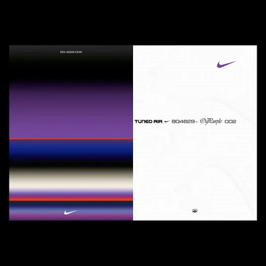Nike gradient palette exploration and product branding, minimal, gradient-heavy, light