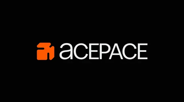 Acepace logo, geometric, minimal, warm