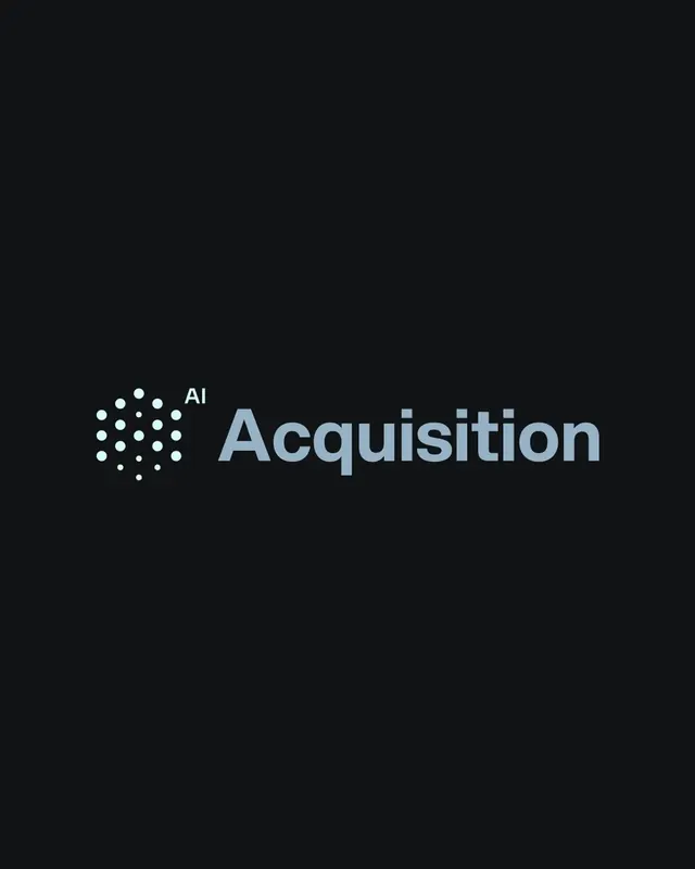Acquisition logo, geometric, minimal, light