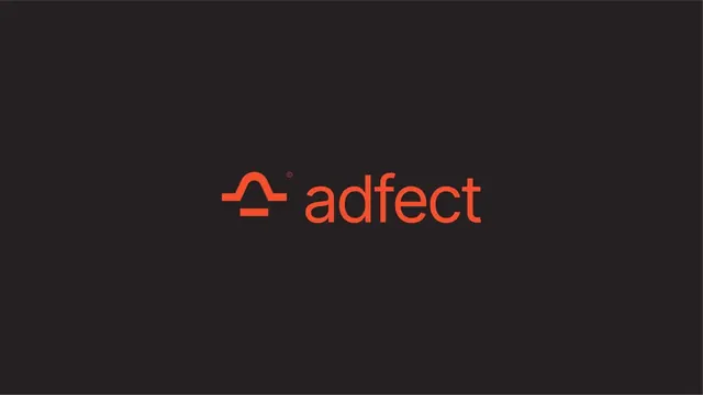 Adfect logo, geometric, minimal, warm