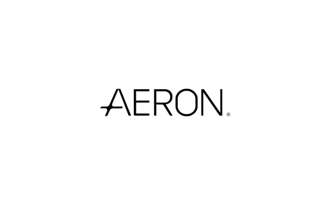Aeron logo, minimal, geometric, dark