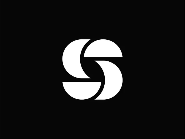Minimal monochrome logo, minimal, monochrome, dark