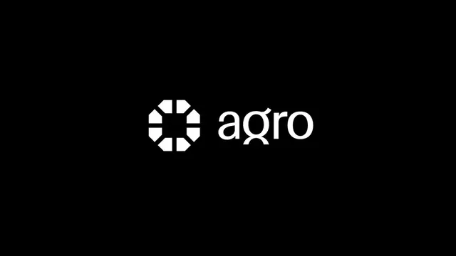 Agro logo, geometric, minimal, light