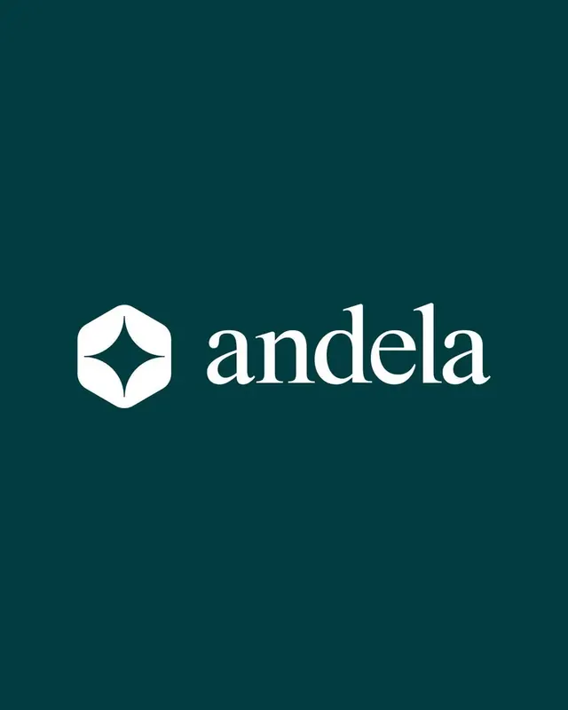 Andella logo, luxury, minimal, light