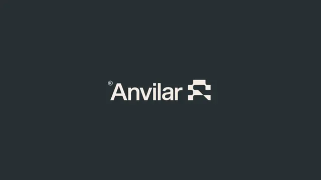 Anvilar logo, geometric, minimal, light