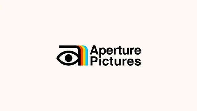 Aperture Pictures logo, geometric, minimal, dark