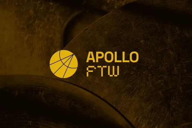 Apollo FTW logo, geometric, minimal, warm
