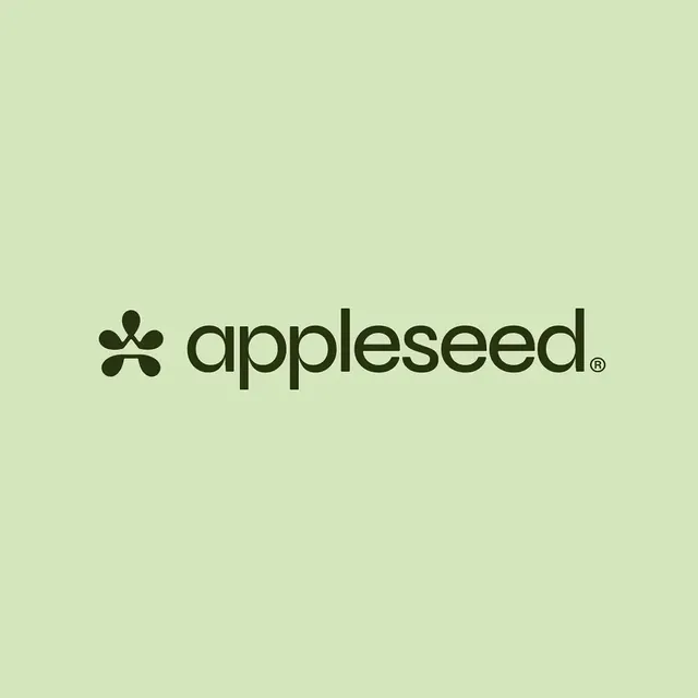 Appleseed logo, geometric, minimal, cool