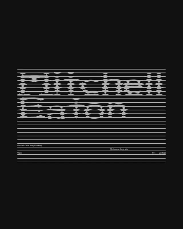 Mitchell Eaton Wordmark, minimal, brutalist, high-contrast