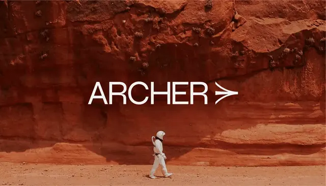 Archer logo, geometric, minimal, light