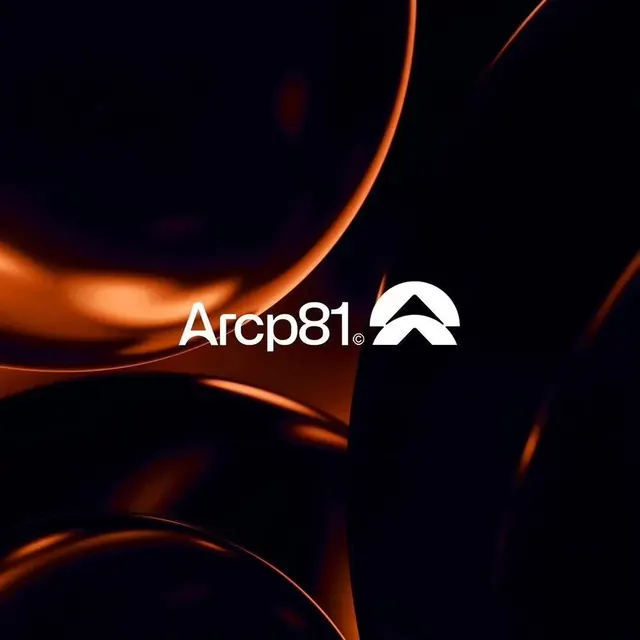 Arcp81 logo, geometric, minimal, light